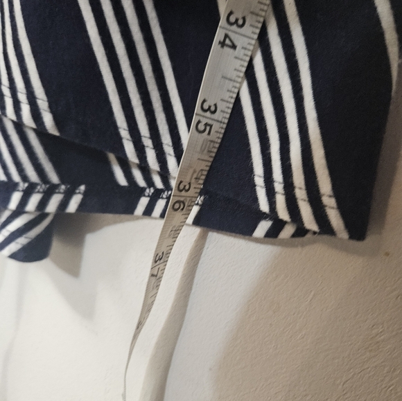 Talbots Navy Blue And White Striped Maxi Skirt! - Picture 5 of 5
